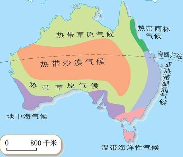 澳大利亚气候类型及分布特点（澳大利亚一年四季气温情况）